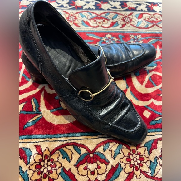 Men’s “GUCCI” Black Leather Shoes main image 15